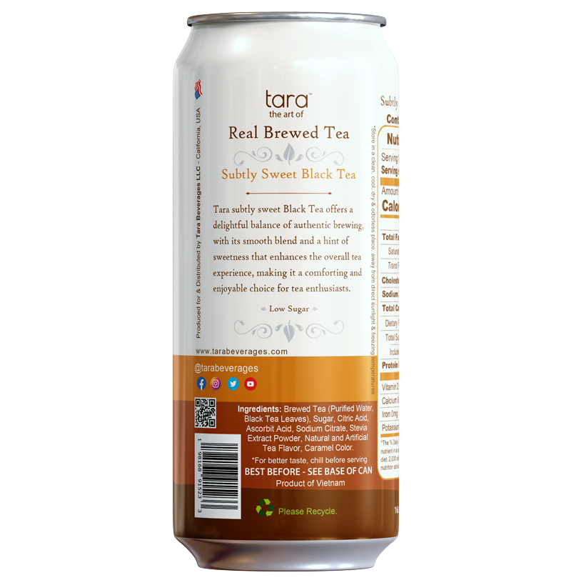 Tara Real Brew Black Tea 16.9 Fl.oz (12pk)