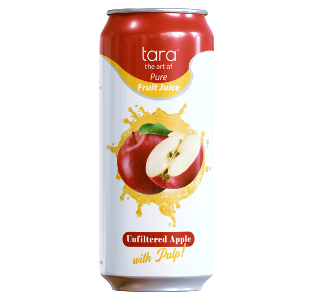 Tara Pure Unfiltered Apple Juice, With Pulp, 16.9 fl.oz (12pk)