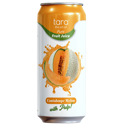 Tara Pure Cantaloupe Melon Juice, With Pulp, No Added Sugar, 16.9 fl.oz (12pk)