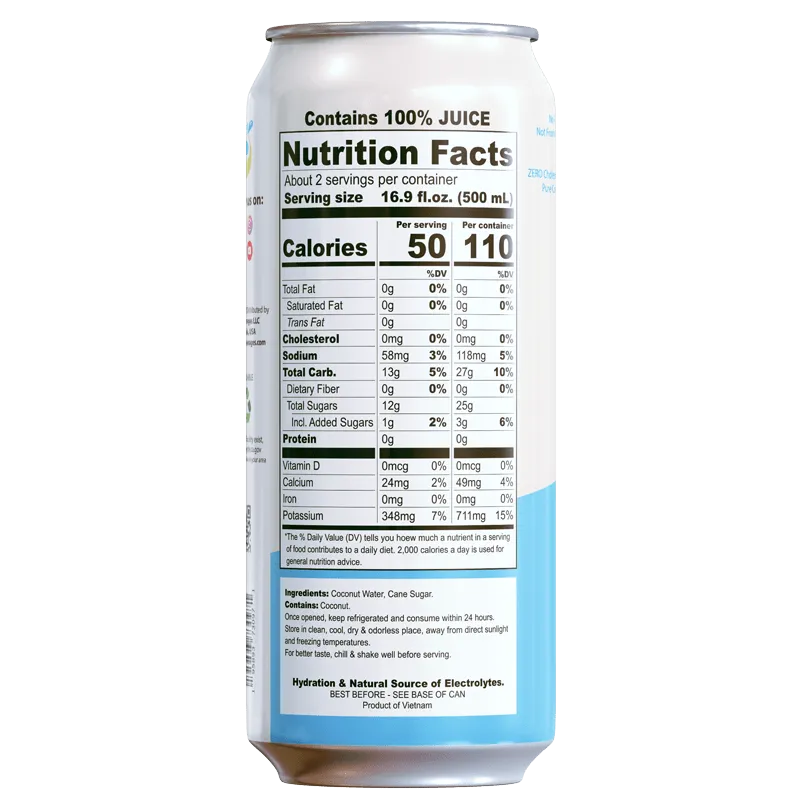 Tara Pure Coconut Water, With Pulp, 16.9 fl.oz (12pk)