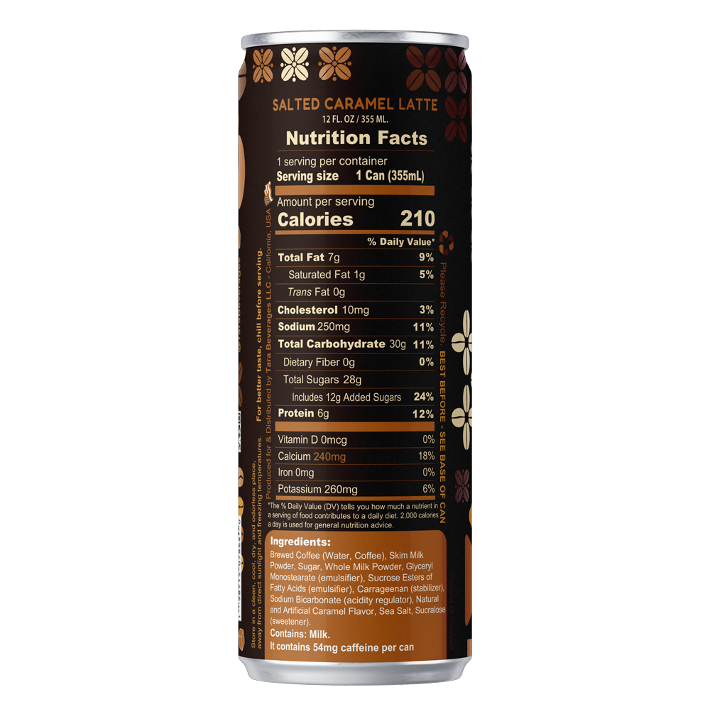 Tara Salted Dulce De Leche Caramel Coffee 12.0 Fl.oz (24pk)