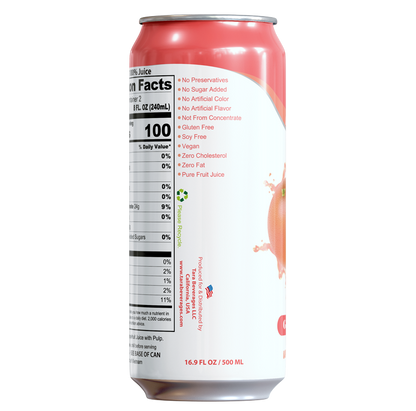 Tara Pure Grapefruit Juice With Pulp, No Sugar Added, 16.9 fl.oz (12pk)