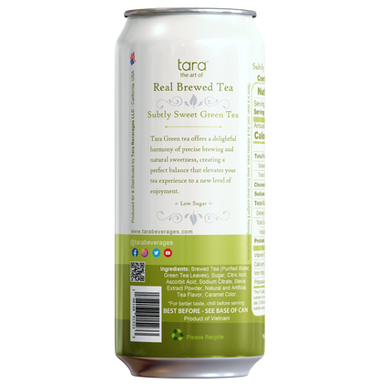 Tara Real Brew Green Tea 16.9 Fl.oz (12pk)