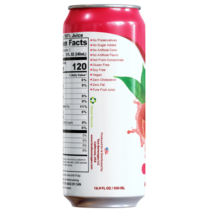 Tara Pure Lychee Juice With Pulp, 16.9 fl.oz (No Added Sugar)