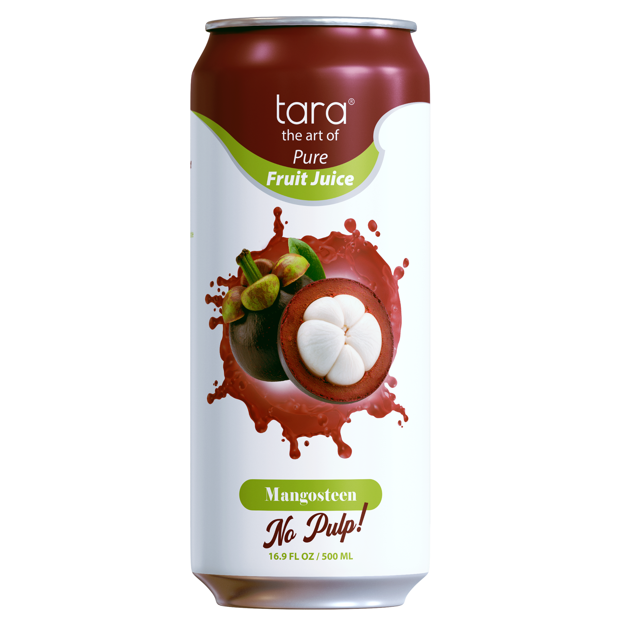 Tara Pure Mangosteen Juice No Pulp, No Added Sugar, 16.9 fl.oz (12pk)