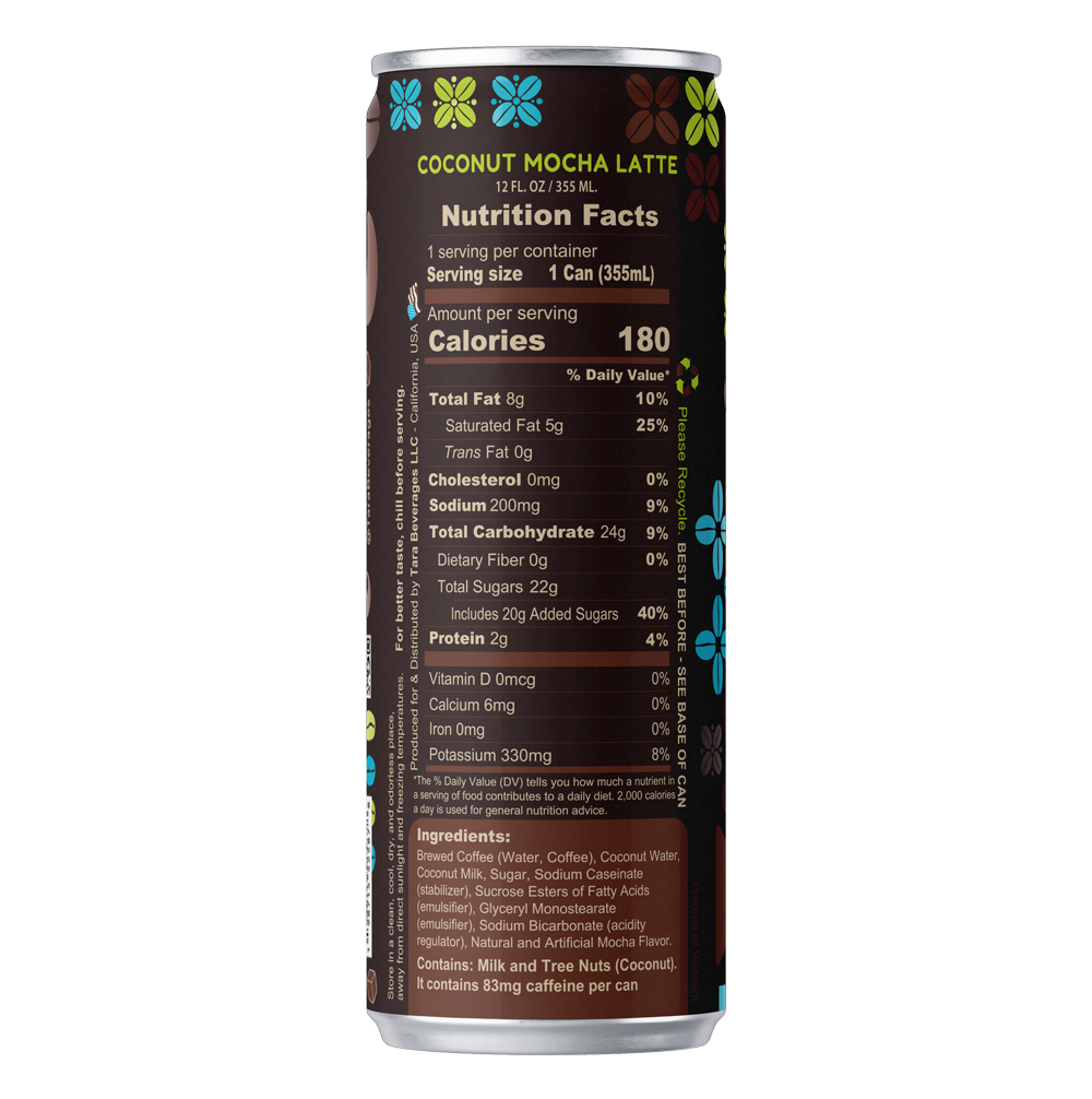 Tara Velvety Coconut Mocha Coffee 12.0 Fl.oz (24pk)
