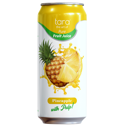 Tara Pure Pineapple Juice With Pulp, No Added Sugar, 16.9 fl.oz (12k)