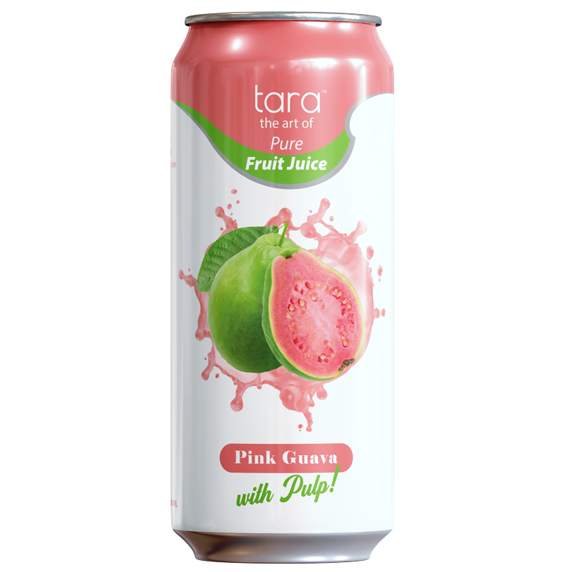 Tara Pure Pink Guava Juice With Pulp, No Added Sugar, 16.9 fl.oz (12pk)