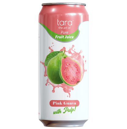 Tara Pure Pink Guava Juice With Pulp, No Added Sugar, 16.9 fl.oz (12pk)