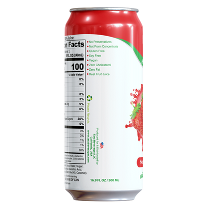 Tara Real Strawberry Juice With Pulp, 16.9 fl.oz (12pk)