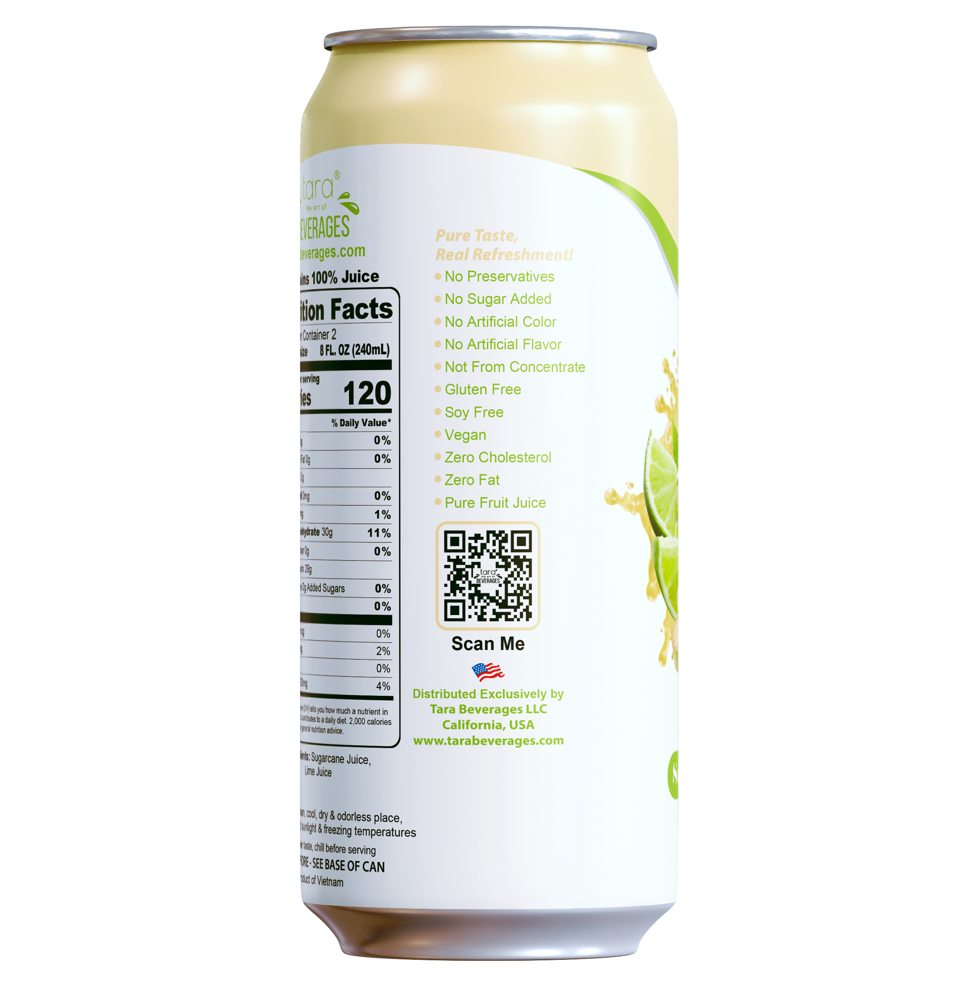 Tara Pure Sugar Cane Juice No Pulp, No Sugar Added, 16.9 fl.oz (12pk)
