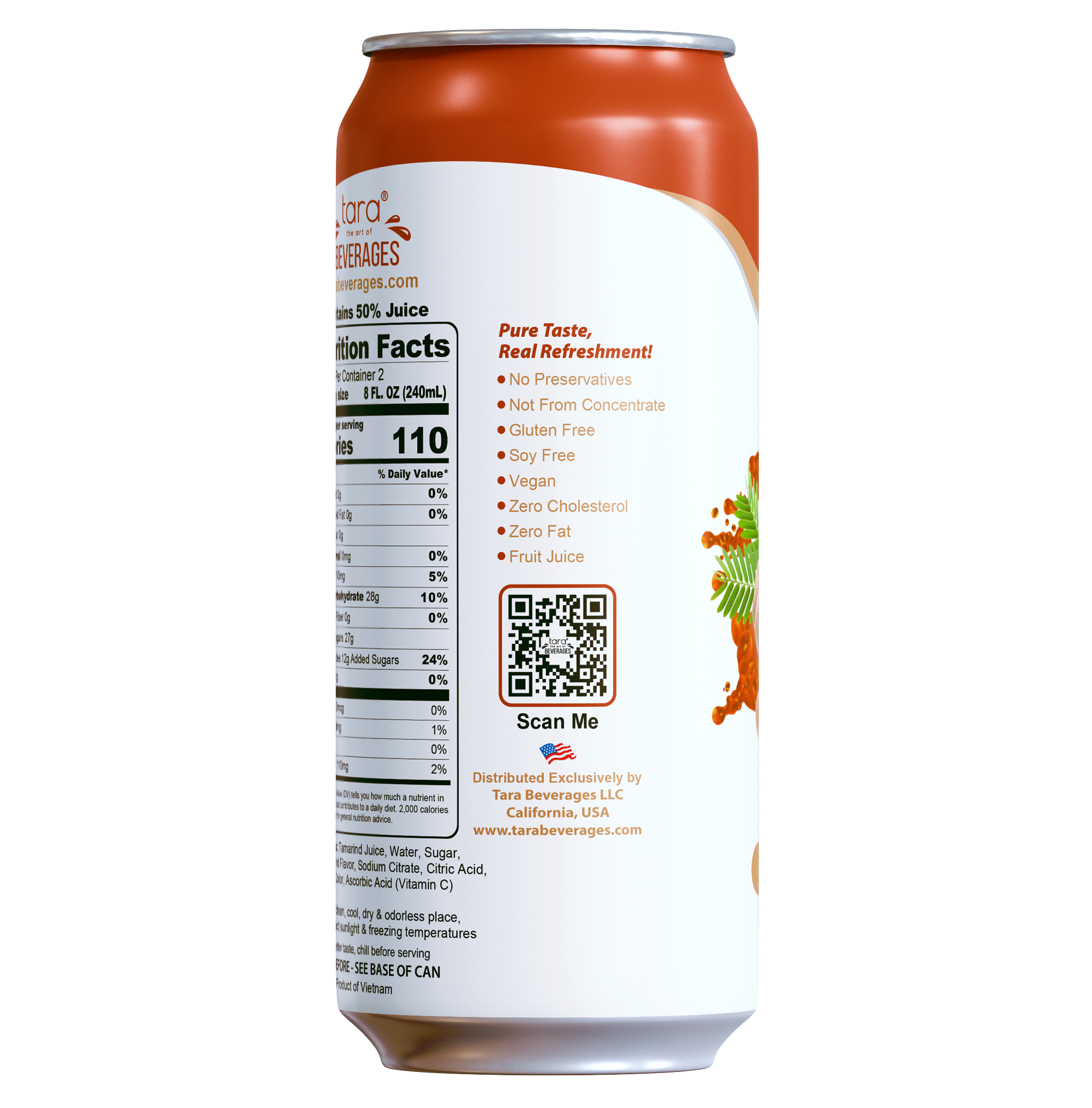 Tara Real Tamarindo Juice No Pulp, 16.9 fl.oz (12pk)