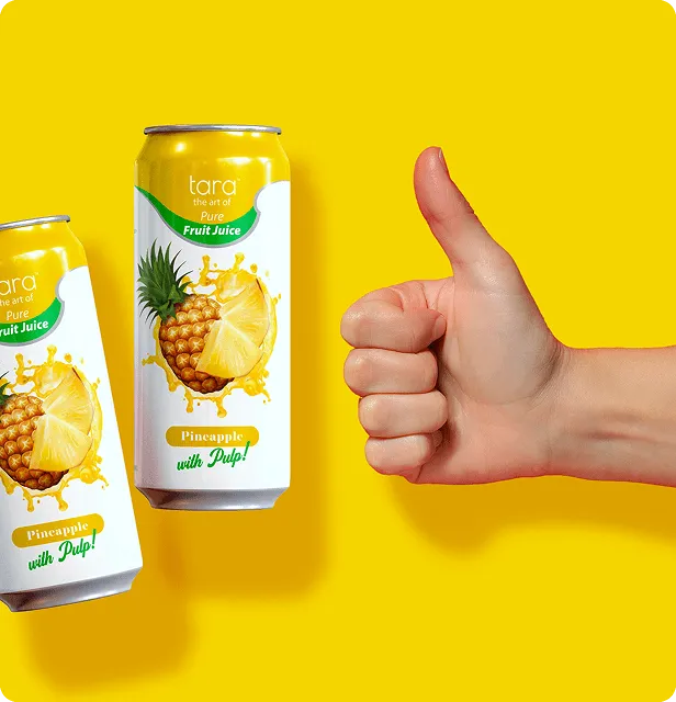 Tara Pure Pineapple Juice With Pulp, No Added Sugar, 16.9 fl.oz (12k) – detail 2