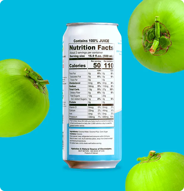 Tara Pure Coconut Water, With Pulp, 16.9 fl.oz (12pk) – detail 3
