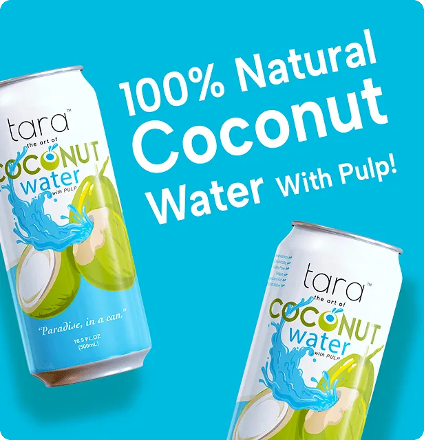 Tara Pure Coconut Water, With Pulp, 16.9 fl.oz (12pk) – detail 2