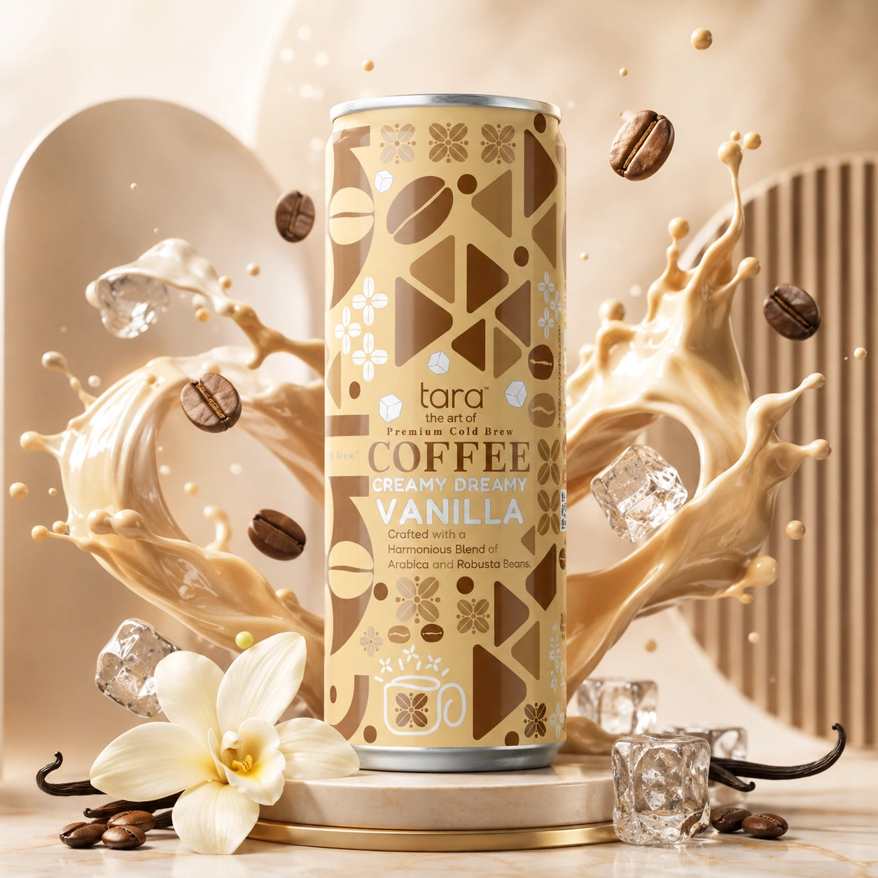 Tara Creamy Dreamy Vanilla Coffee 12.0 Fl.oz (24pk) – detail 1