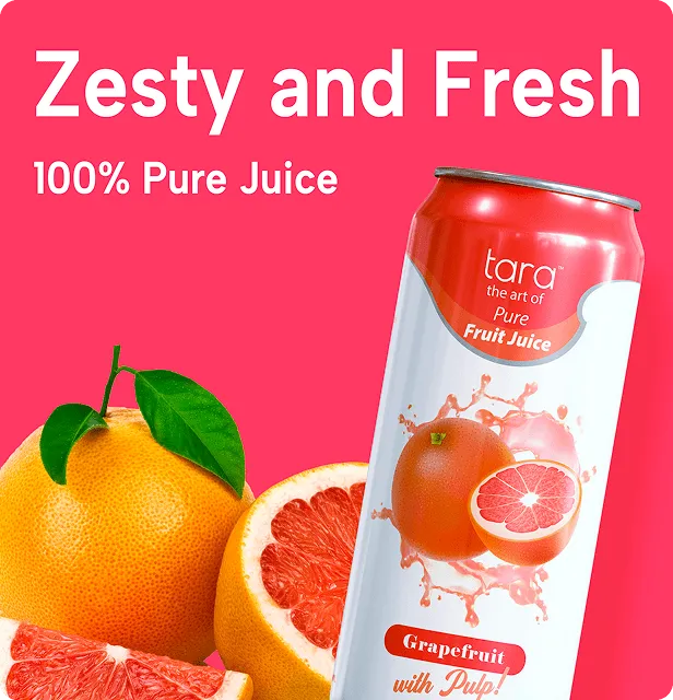 Tara Pure Grapefruit Juice With Pulp, No Sugar Added, 16.9 fl.oz (12pk) – detail 4