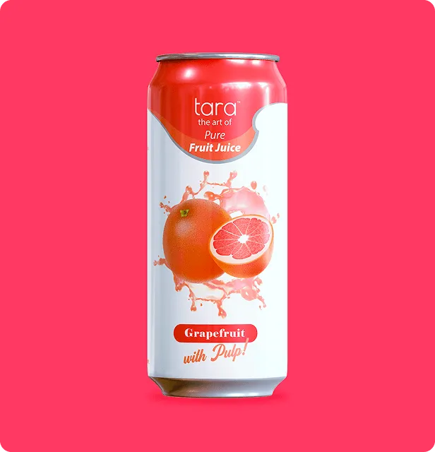 Tara Pure Grapefruit Juice With Pulp, No Sugar Added, 16.9 fl.oz (12pk) – detail 1