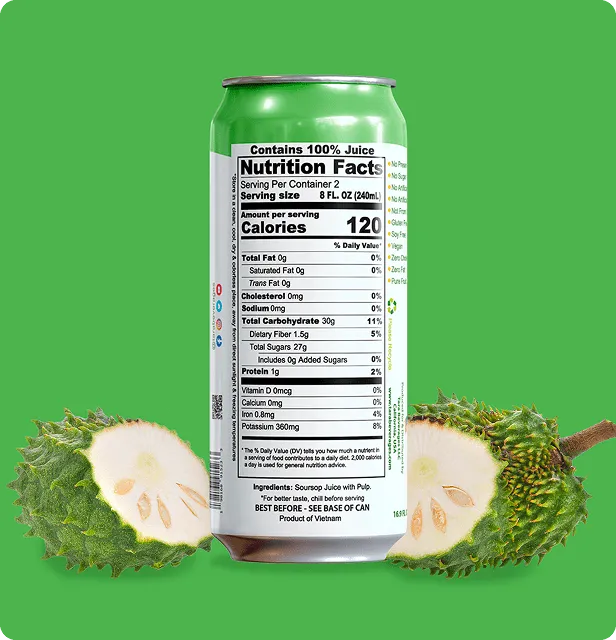 Tara Pure Guanabana Juice With Pulp, No Added Sugar, 16.9 fl.oz (12pk) – detail 3