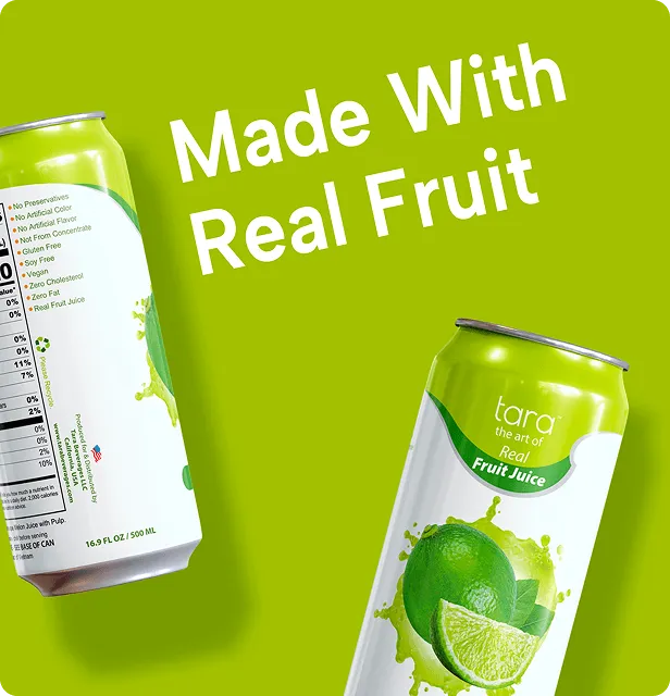 Tara Real Lime Juice No Pulp, 16.9 fl.oz (12pk) – detail 2