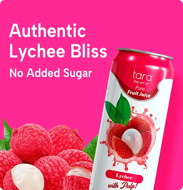 Tara Pure Lychee Juice With Pulp, 16.9 fl.oz (No Added Sugar) – detail 4