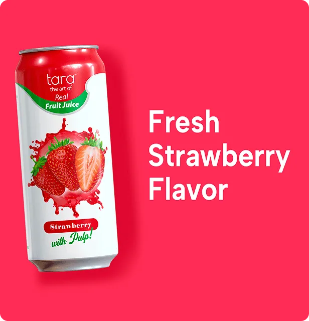 Tara Real Strawberry Juice With Pulp, 16.9 fl.oz (12pk) – detail 2