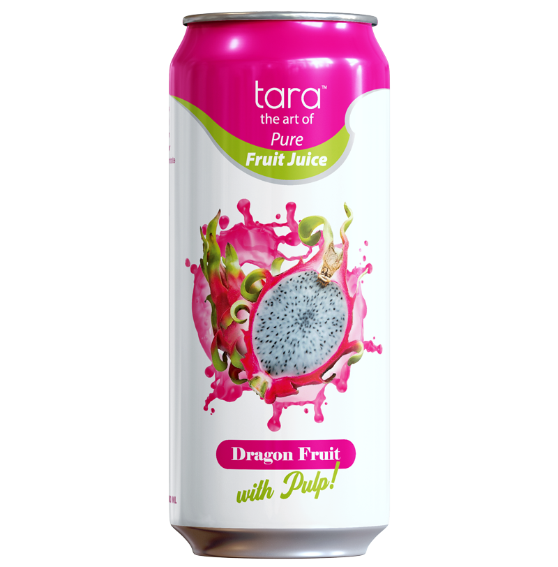 Tara Pure Dragon Fruit Juice With Pulp, No Added Sugar, 16.9 fl.oz (12pk)