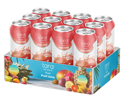 Tara Pure Grapefruit Juice With Pulp, No Sugar Added, 16.9 fl.oz (12pk)