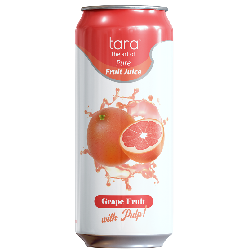 Tara Pure Grapefruit Juice With Pulp, No Sugar Added, 16.9 fl.oz (12pk)