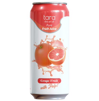 Tara Pure Grapefruit Juice With Pulp, No Sugar Added, 16.9 fl.oz (12pk)