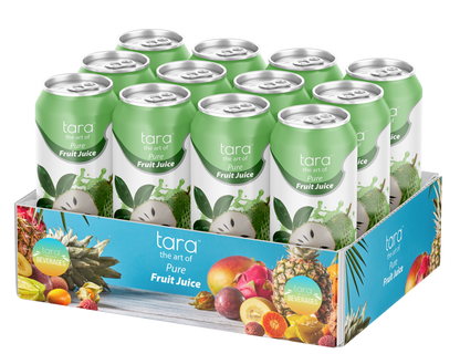 Tara Pure Guanabana Juice With Pulp, No Added Sugar, 16.9 fl.oz (12pk)