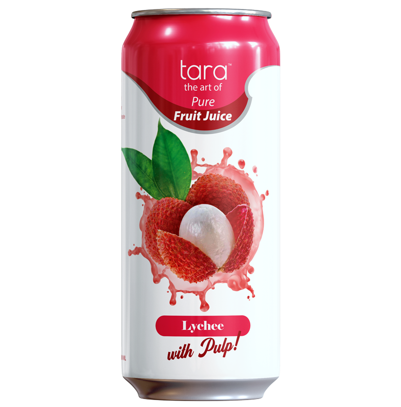 Tara Pure Lychee Juice With Pulp, 16.9 fl.oz (No Added Sugar)