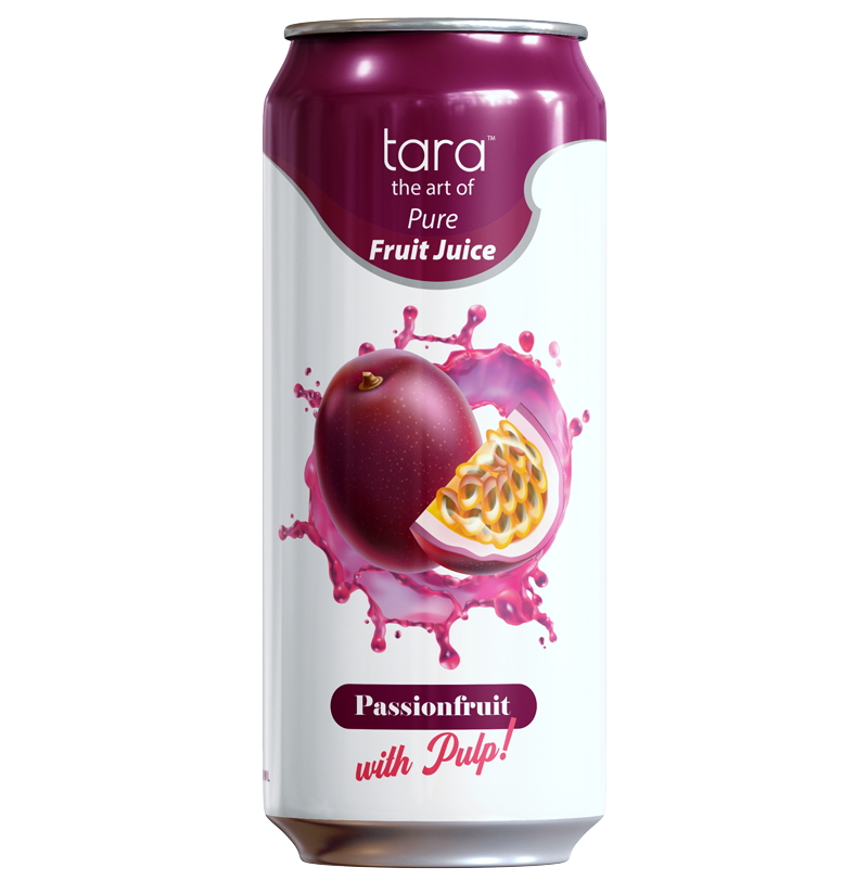 Tara Pure Passionfruit Juice With Pulp, No Added Sugar, 16.9 fl.oz (12pk)