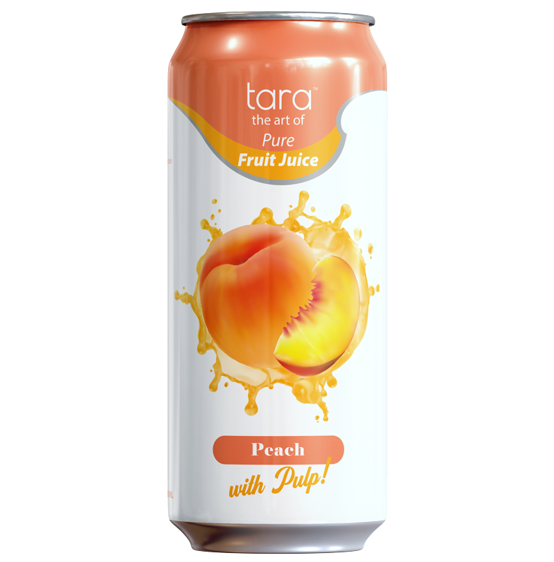 Tara Pure Peach Juice With Pulp, No Added Sugar, 16.9 fl.oz (12pk)