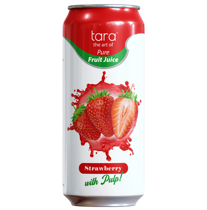 Tara Real Strawberry Juice With Pulp, 16.9 fl.oz (12pk)