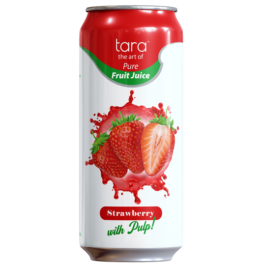 Tara Real Strawberry Juice With Pulp, 16.9 fl.oz (12pk)