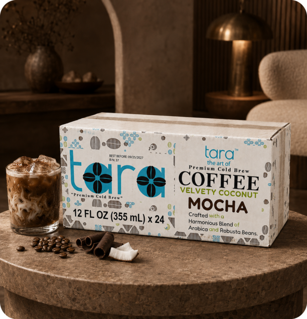Tara Cold Brew Velvety Coconut Mocha Coffee 12.0 Fl.oz (24pk) – detail 4