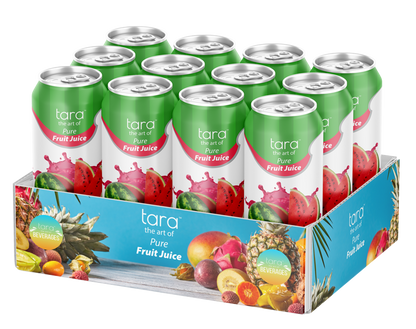 Tara Pure Watermelon Juice With Pulp, No Added Sugar, 16.9 fl.oz (12pk)