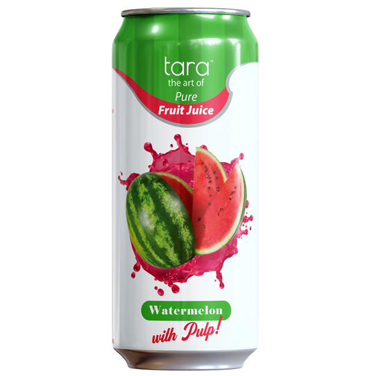 Tara Pure Watermelon Juice With Pulp, No Added Sugar, 16.9 fl.oz (12pk)